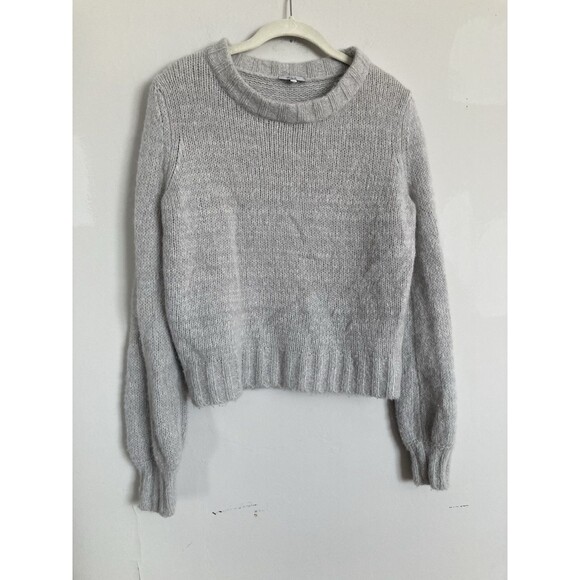 Rails Sybil Sweater MEDIUM Wool Cashmere Alpaca Gray Crew Neck - Picture 1 of 12